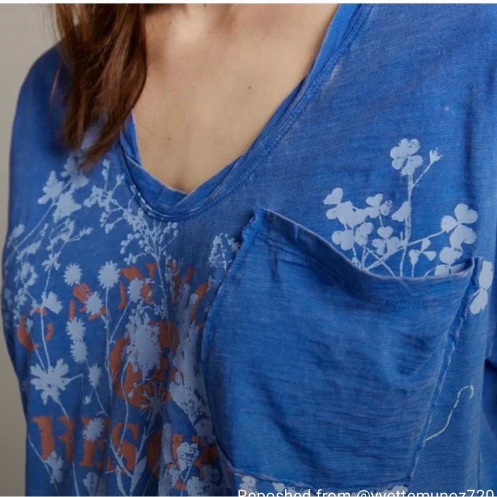 ANTHROPOLOGIE Pilcro Loma Printed Tee - Picture 4 of 5